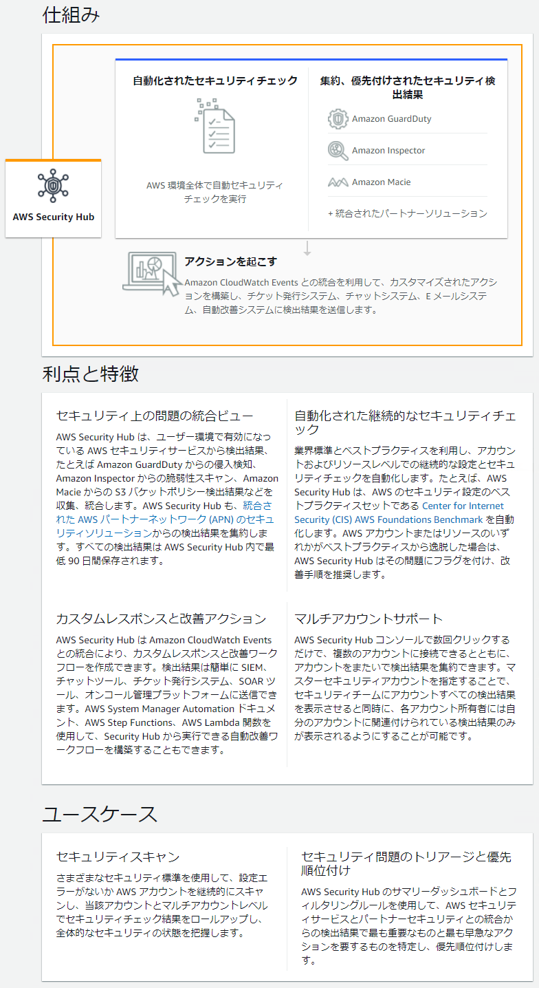 Awsセキュリティ Aws Security Hub 統合されたaws セキュリティ コンプライアンスセンター ミコ ラボ